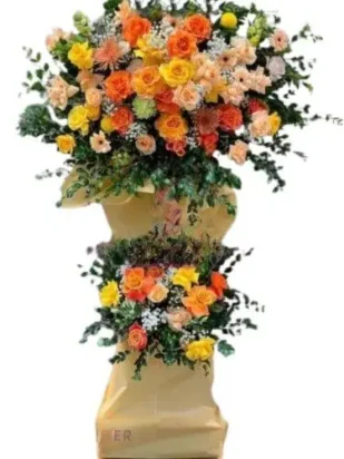 kệ hoa chúc mừng hợp tác phát triển