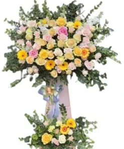 kệ hoa chúc mừng vượt bậc thành tựu