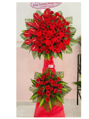 kệ hoa khai trương phát tài như ý