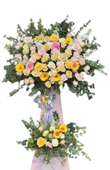 1050 kệ hoa chúc mừng vượt bậc thành tựu