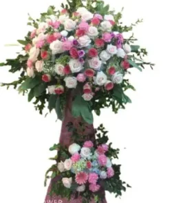 kệ hoa chúc mừng hồng vinh phát đạt