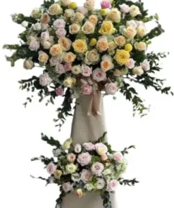 kệ hoa khai trương hồng vinh phát đạt