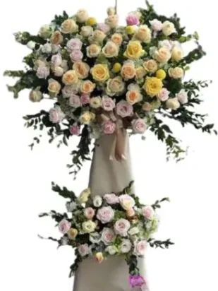 kệ hoa khai trương hồng vinh phát đạt