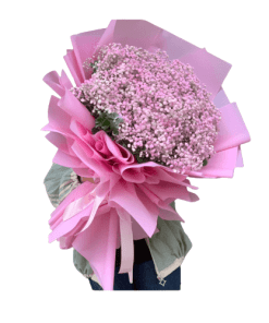 bó hoa baby hồng quyến rũ