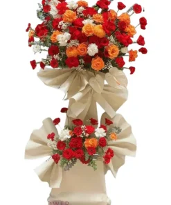 kệ hoa khai trương kim long phát tài