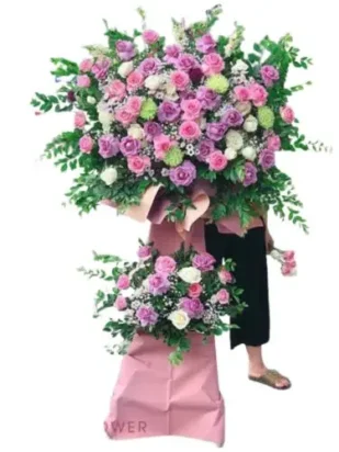 kệ hoa khai trương ngọc llan hưng thịnh