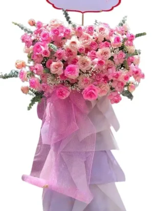 kệ hoa chúc mừng phú quý viên mãn