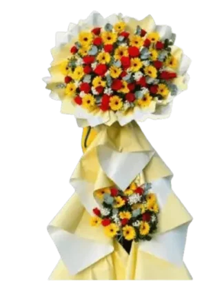 kệ hoa khai trương vàng son thịnh vượng