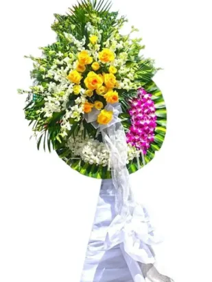 kệ hoa viếng Công Đức ngàn năm