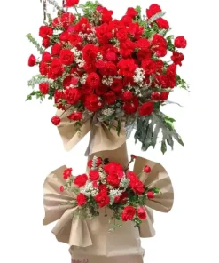 Kệ hoa khai trương mùa hoa phát tài