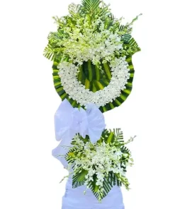 kệ hoa viếng lá rụng về cội