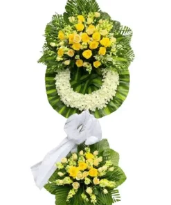 Kệ hoa viếng nhẹ bước về nơi xa