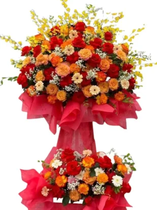 kệ hoa chúc mừng vinh quang doanh nghiệp