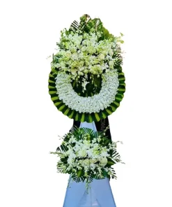 kệ hoa viếng hoa rơi như nổi sầu