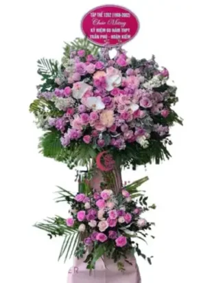 kệ hoa chúc mừng khởi đầu may mắn