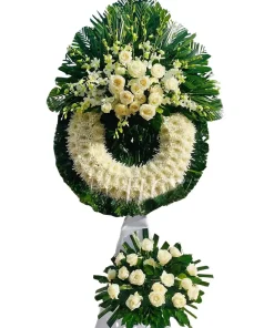 Kệ hoa viếng dòng thương như biển