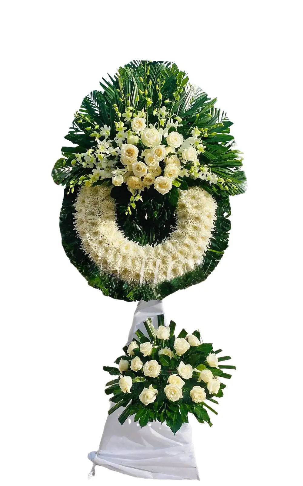 1600 (9) Kệ hoa viếng dòng thương như biển