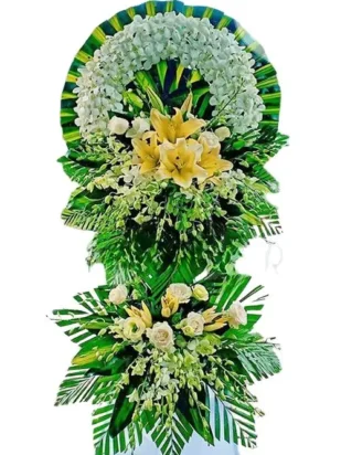 Kệ hoa viếng sương khói tiễn biệt