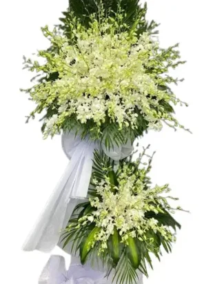 kệ hoa viếng Một cõi lặng thinh