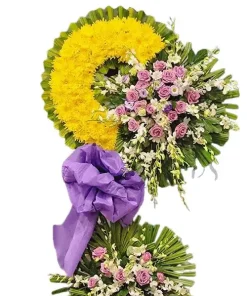 kệ hoa viếng Khói nhang trầm mặc