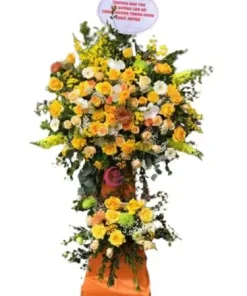 kệ hoa chúc mừng lộc vàng phú quý