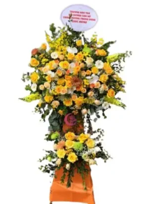 kệ hoa chúc mừng lộc vàng phú quý
