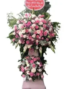 kệ hoa khai trương chinh phục thành công