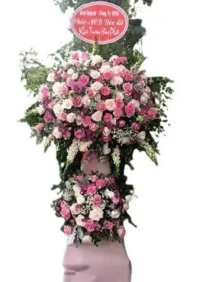 kệ hoa khai trương chinh phục thành công