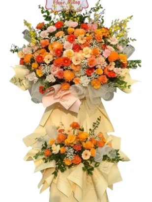 Kệ hoa Chúc mừng vươn tới đỉnh cao