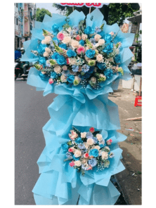 kệ hoa chúc mừng vững bước thành công