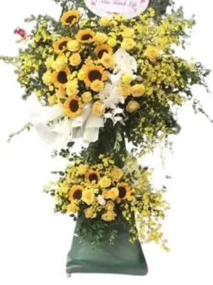 kệ hoa chúc mừng vững chải tương lai