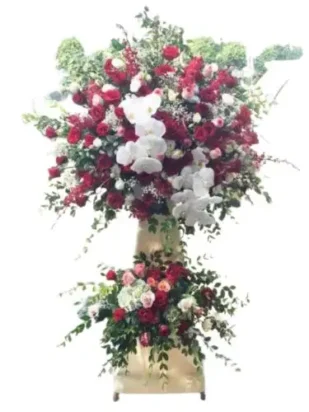 kệ hoa khai trương tài vận thành công