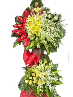 kệ hoa chúc mừng đột phá thành công