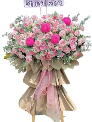 kệ hoa khai trương vạn bảo an khang