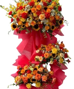 kệ hoa khai trương quyết tâm thành đạt