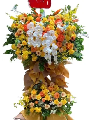 kệ hoa chúc mừng ý chí thành công