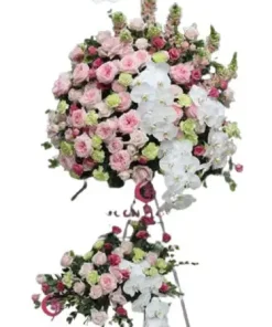 kệ hoa khai trương quyết tâm thành đạt