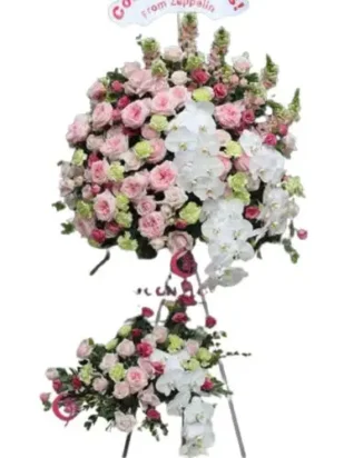 kệ hoa khai trương quyết tâm thành đạt