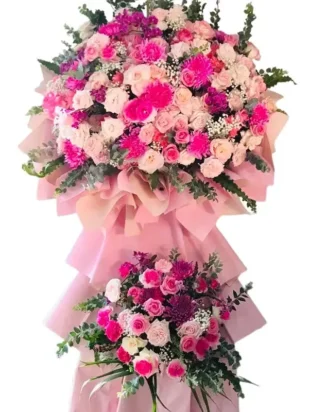 kệ hoa khai trương chí lớn thành tài