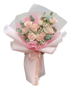 bó hoa hồng kem giá rẻ