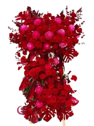 Kệ hoa chúc mừng khởi đầu hỷ lộc