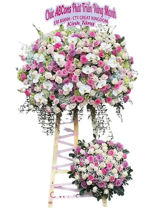 kệ hoa chúc mừng hưng thịnh trường tồn