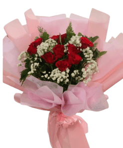 bó hoa hồng đỏ cực xinh