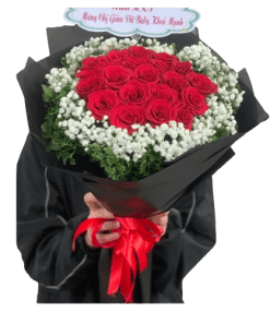 bó hoa hồng đỏ