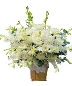 giỏ hoa viếng tang lễ đẹp