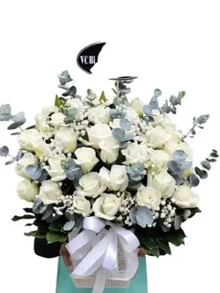 giỏ hoa viếng đám tang