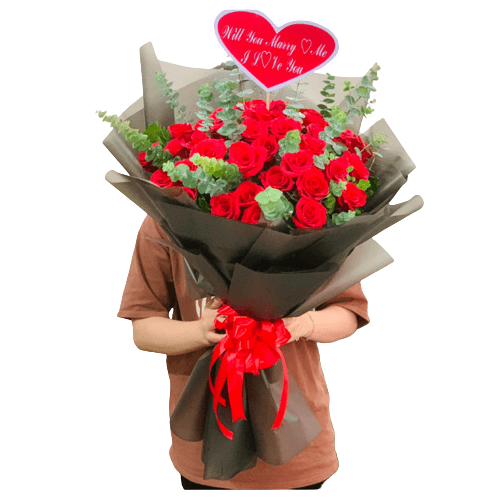 Bó Hoa Hồng Trao Gửi Yêu Thương Ngọt Ngào
