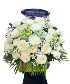 giỏ hoa viếng tang lễ thành kính