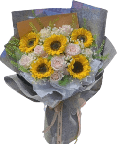 bó hoa ánh dương rực rỡ