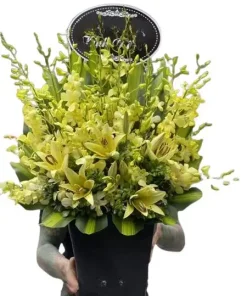 giỏ hoa viếng tang lễ thương tiếc